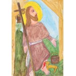 Marianna WIŚNIOS (1909 (?)-1996), Święci - zestaw trzech prac (1994)