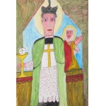 Marianna WIŚNIOS (1909 (?)-1996), Duchowni - zestaw dwóch prac (1994)