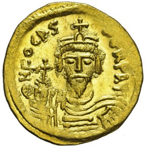 Bizancjum, Phocas (602-610), Solidus, Konstantynopol, bardzo ładny
