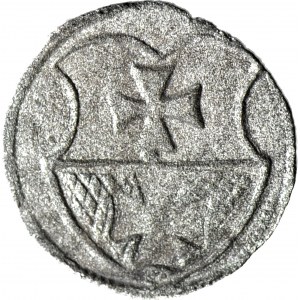RR-, Sigismund I the Old, Denarius without date, Elblag, heart-shaped shields