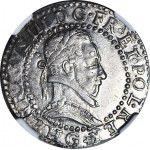 R-, Henry Valezy, King of Poland, 1/2 Frank 1587, Poitiers, exquisite