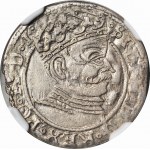 RRR-, Stefan Batory, Grosz Ryga 1581, błąd GROSSVVS (przez dwa VV), nienotowany