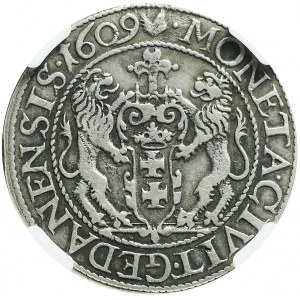 RR-, Zygmunt III Waza, Ort 1609, Gdańsk, rzadki rocznik