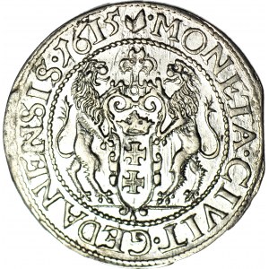 R-, Zygmunt III Waza, Ort 1615, Gdańsk, tarcza gotycka, menniczy