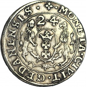 Zygmunt III Waza, Ort 1624/3, Gdańsk, PR, ładny