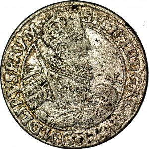 R-, Sigismund III Vasa, Ort 1621, Bydgoszcz, PRV:M., (16) under bust