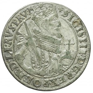 Sigismund III Vasa, Ort 1623, Bydgoszcz, very rare, ornaments at the shield