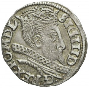 Zygmunt III Waza, Trojak 1597, Bydgoszcz, napis w dwóch wierszach