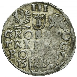 Zygmunt III Waza, Trojak 1598, Wschowa, pełna data, rzadszy