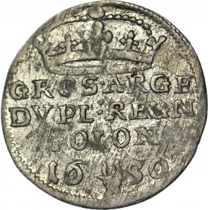 Jan Kazimierz, Dwugrosz 1650, Wschowa, szeroka korona, rzadki i piękny