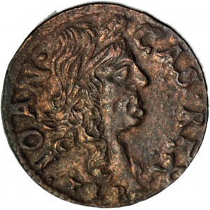 RRR-, Jan Kazimierz, Szeląg 1663, Ujazdów, BEZ ŚLEPOWRONA, z tym orłem nienotowany