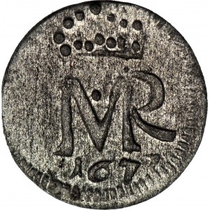 RRR-, Michał Korybut Wiśniowiecki, Szeląg 1673 Elbląg, ELΦINGEN, nienotowany