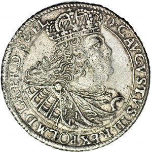 R-, August III Sas, Ort 1760, Gdańsk, Gdańsk, 18 rozdzielona mieczem