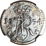 August III Sas, Szeląg 1754, Gdańsk