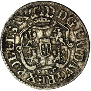 Fryderyk Chrystian, 1/24 talara 1763 EDC, Lipsk, ładne