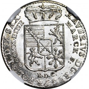 Ksawery jako administrator, 1/24 talara 1764 EDC, Drezno, menniczy
