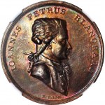 RR-, Stanisław A. Poniatowski, Medal 1788, lot balonem Blancharda nad Warszawą