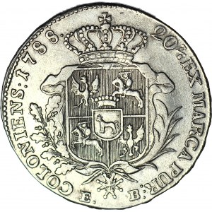 Stanisław A. Poniatowski, Półtalar 1788