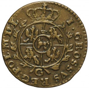 Stanisław A. Poniatowski, Grosz 1767 G, Kraków, destrukt