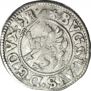 R-, Pomorze, Księstwo Szczecińskie, Bogusław XIV, Podwójny Szeląg 1628, Szczecin, R3