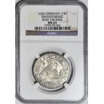 Duchy of Prussia, George Wilhelm, Ort 1624, Königsberg, BRAN, cross on reverse, mint
