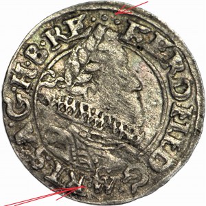 RRR-, Śląsk, Ferdynand II, 1 krajcar 1625, Wrocław, W bez OBWÓDKI, bez IR, b. rzadkie