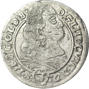 R-, Śląsk, Ludwik IV Legnicki,, 3 krajcary 1660, Brzeg