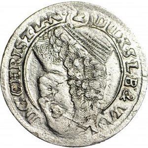 RR-, Śląsk, Chrystian Wołowski, 3 krajcary 1664, Brzeg, ODWROTKA