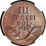 RRR-, 3 grosze 1794, Galicja i Lodomeria, Insurekcja Kościuszkowska, dwa krzyże, OPIS!