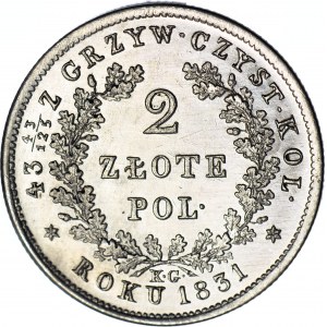 Novemberaufstand, 2 Gold 1831, PROOFLIKE