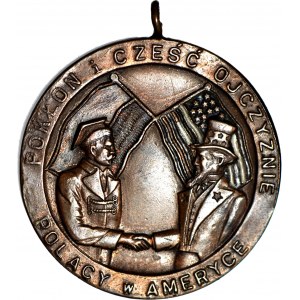 USA, Medal 1928 Polacy w Ameryce, b. rzadki medal emigracji