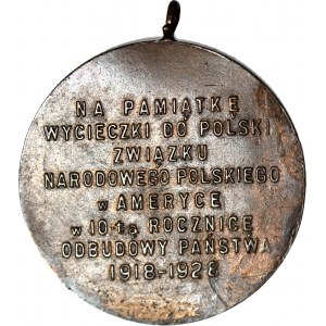 USA, Medal 1928 Polacy w Ameryce, b. rzadki medal emigracji
