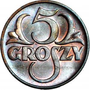 5 groszy 1937, mäta