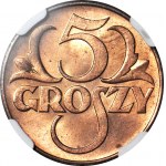 5 pennies 1938, RD color, minted