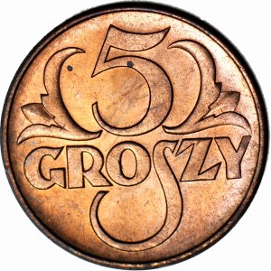 5 groszy 1939, menthe