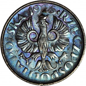 2 pennies 1925, frappe, DESTRUKT, DUCH de la date et de la dénomination