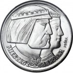 100 gold 1960, Mieszko and Dabrowka, LARGE head, large eagle, SAMPLE NIKIEL