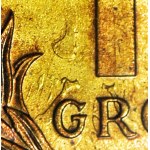 RRR-, 1 grosz 1949, PRÓBA, MOSIĄDZ, nakład 100szt., Z DUCHEM, rzadkość, c.a.