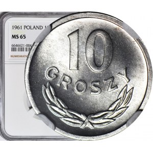 10 grošov 1961, mäta
