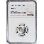 10 grošov 1961, mäta