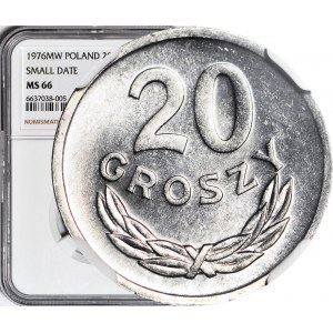 20 groszy 1976, mała data, mennicze