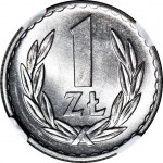 1 złoty 1966, zdwojenie rysunku stempla - DOUBLE DIE
