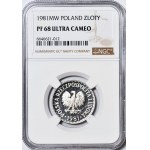1 złoty 1981, nakład 5 tys., LUSTRZANE