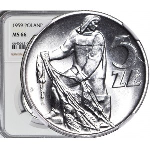 5 złotych 1959, Rybak, WYŚMIENITY