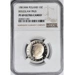 10 gold 1981, Boleslaw Prus, mintage of 5,000, LUSTERED