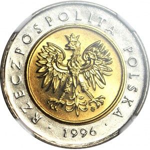5 gold 1996, mint
