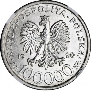 100.000 złotych 1990, Solidarność bez litery L, odm.B