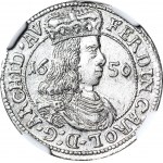 Austria, Ferdynand Karol, 3 Krajcary 1650, Hall, mennicze