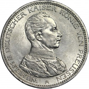 Niemcy, Prusy, Wilhelm II, 5 marek 1913 A, bardzo ładne