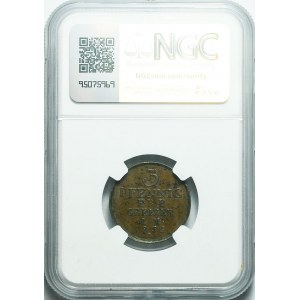 Niemcy, Reuss-Obergreiz, Heinrich XIX, 3 pfennig 1831 L, ładne